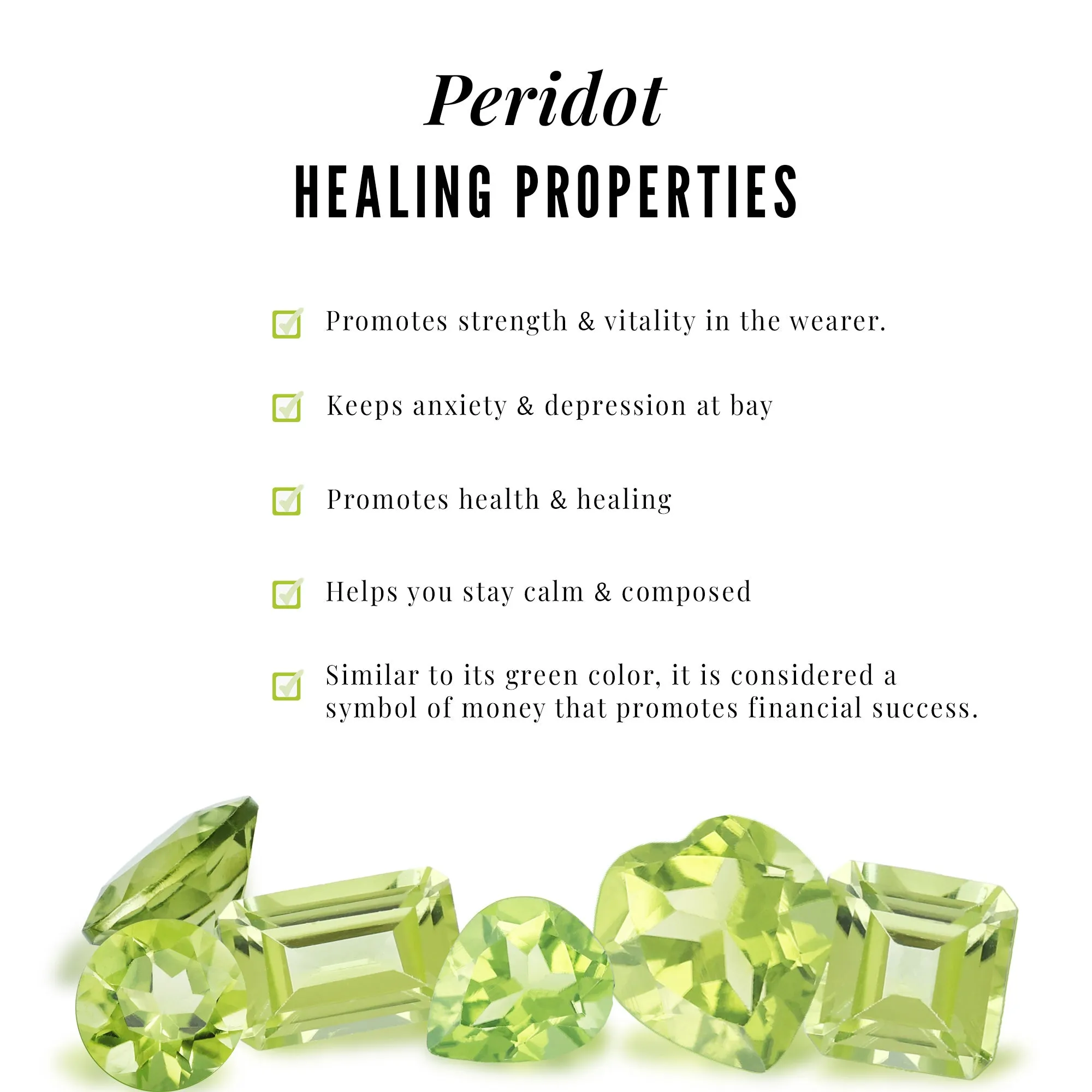 0.75 CT Peridot East West Ring with Diamond Accent