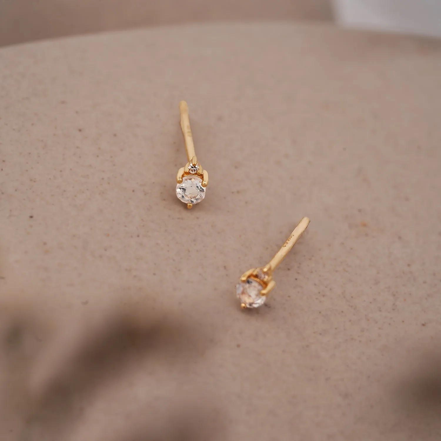 10k Gold Mary Studs