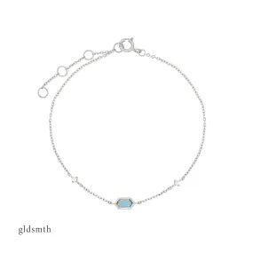 10k White Gold Anastasia Bracelet