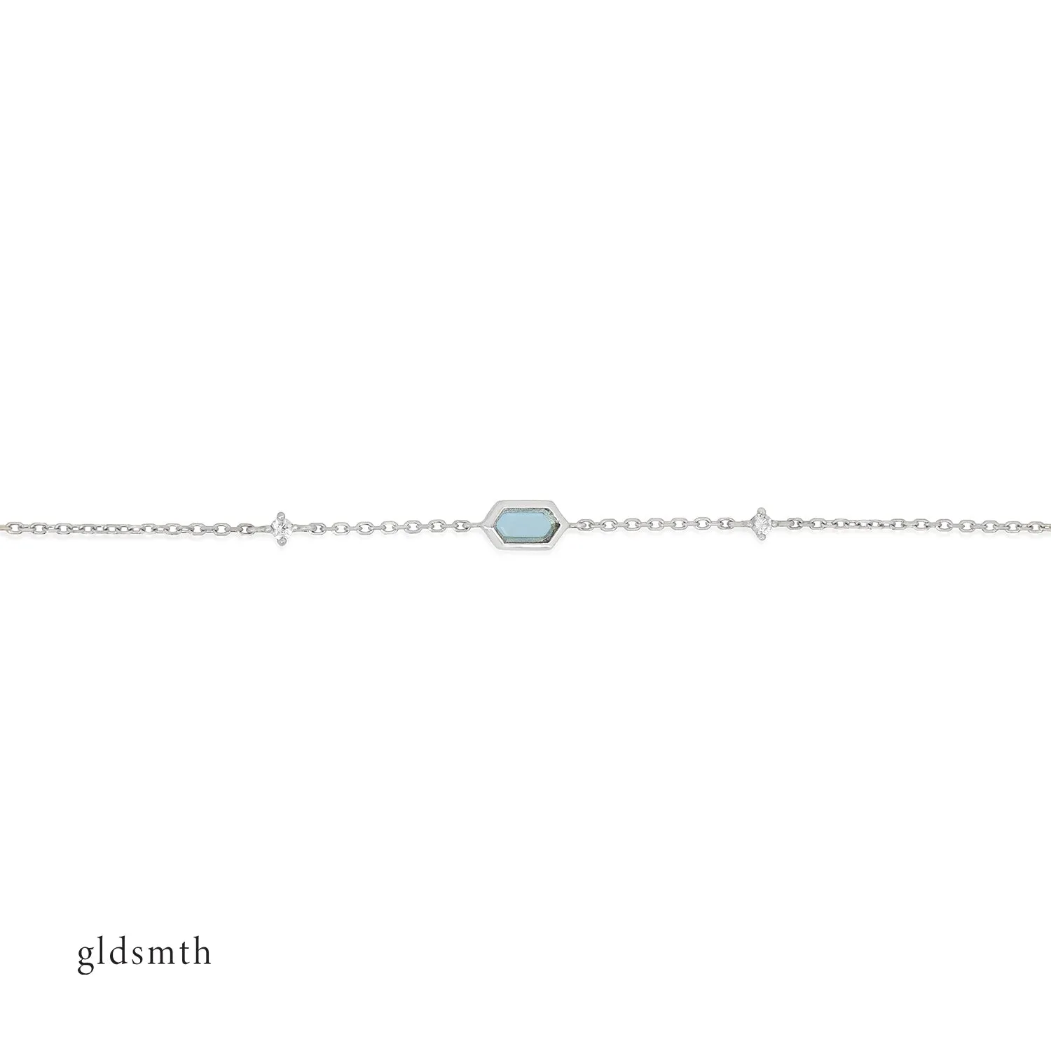 10k White Gold Anastasia Bracelet