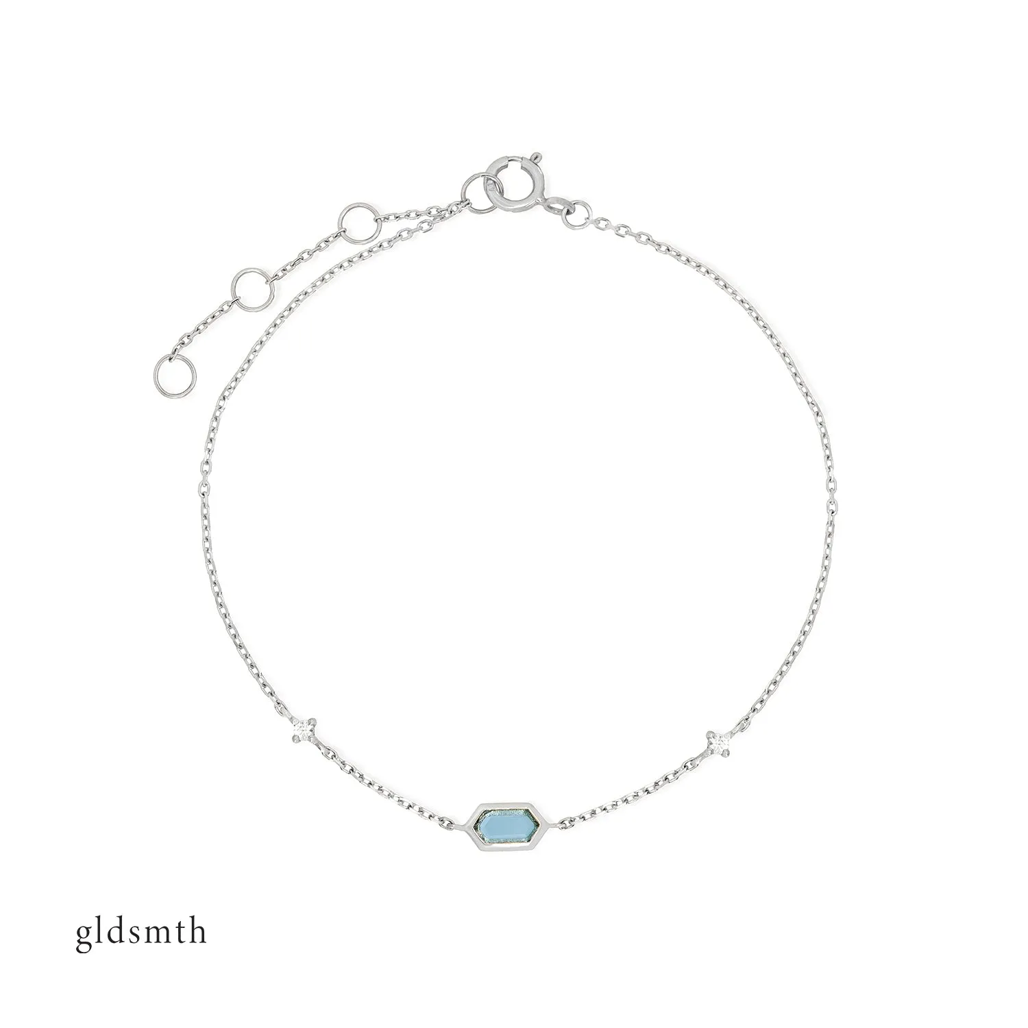 10k White Gold Anastasia Bracelet