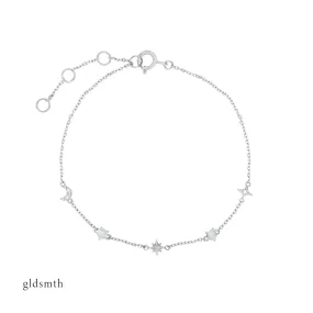 10k White Gold Zara Bracelet