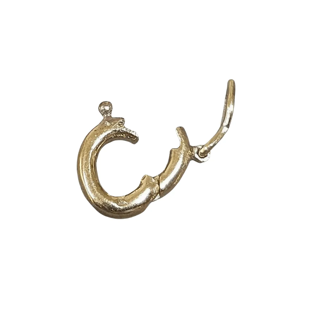 12 x 9 mm Gold Filled Small Oval Lock Clasp