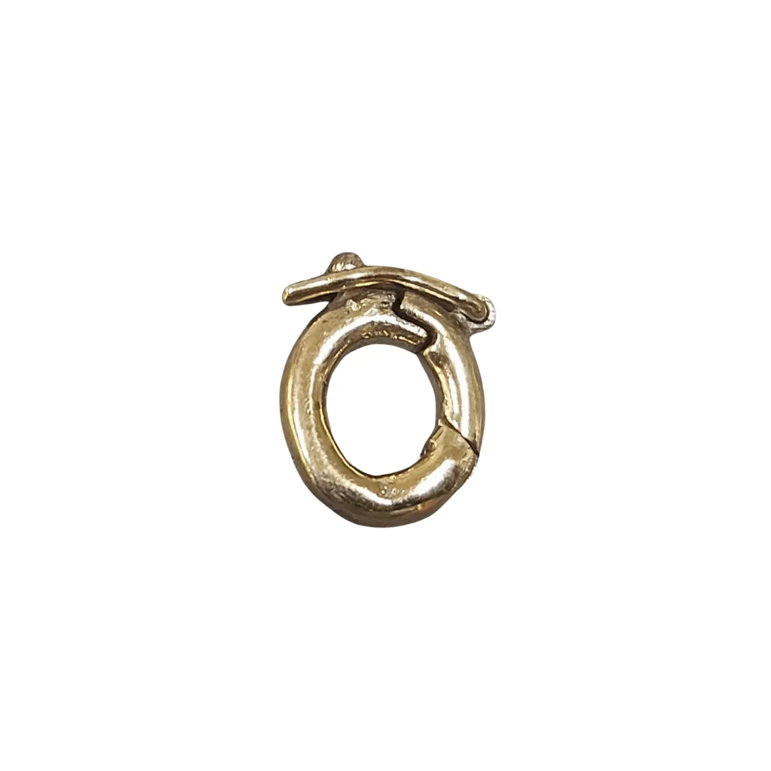 12 x 9 mm Gold Filled Small Oval Lock Clasp