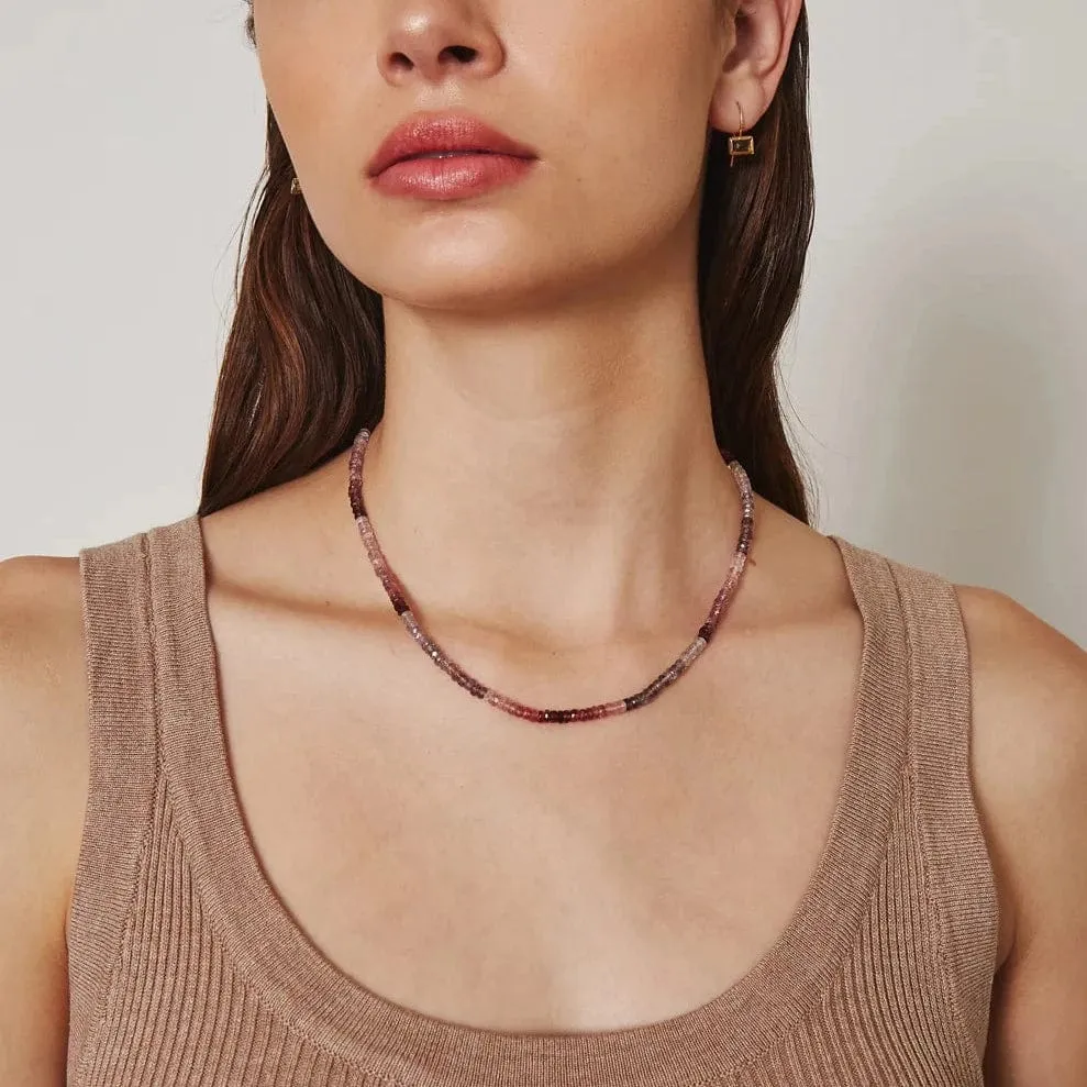 14k Pink Spinel Petra Necklace
