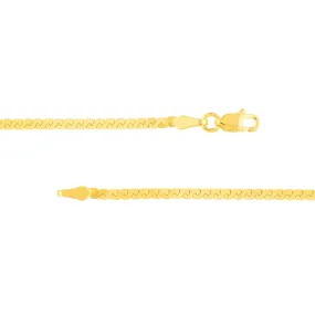 14K Yellow Gold Serpentine Bracelet