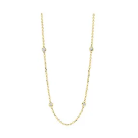 14Kt Yellow Gold Diamond (1 1/2Ctw) Necklace