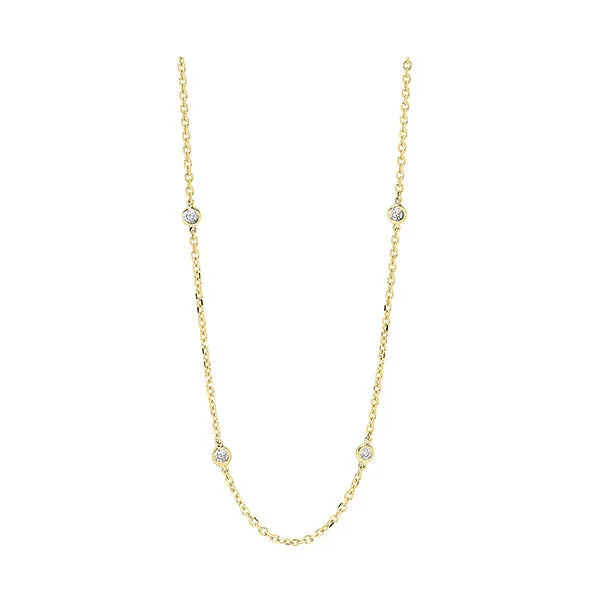 14Kt Yellow Gold Diamond (1 1/2Ctw) Necklace