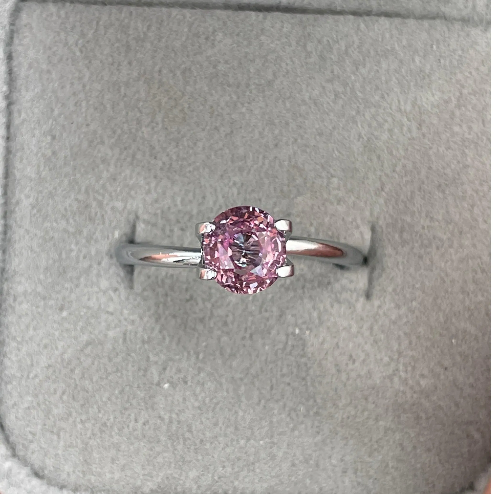 1.56 ct pink sapphire for custom ring - Natural pink sapphire engagement ring - Loose pink sapphire - Pink sapphire ring