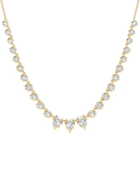 18k Yellow Gold Envoy Diamond Riviera Necklace