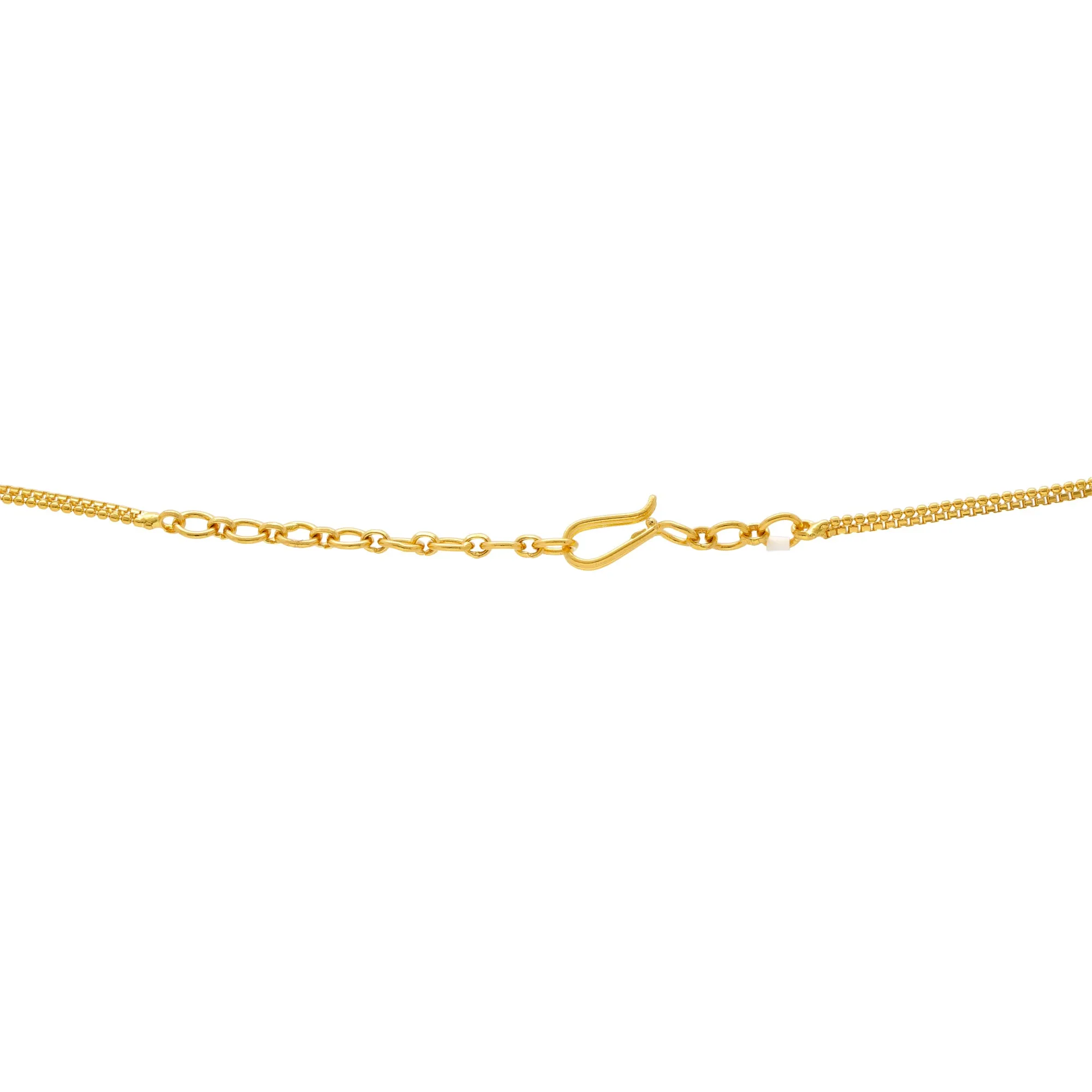 22K Yellow Gold Meenakari Jewelry Set (67.8gm)