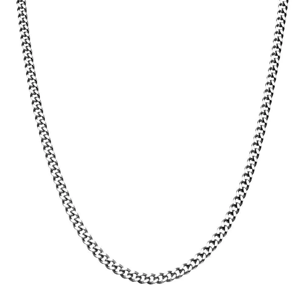 24 Inch Diamond Cut Stainless Steel Chain