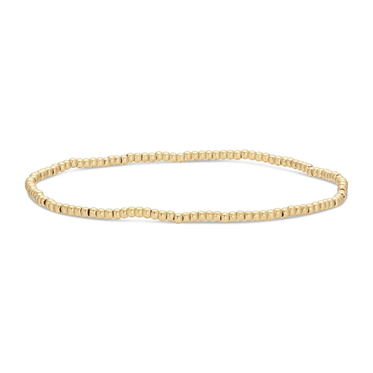 2mm Gold Bead Stretch Bracelet