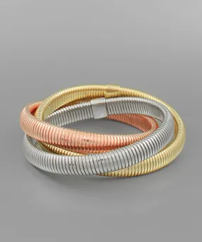 3 Row Omega Bracelet