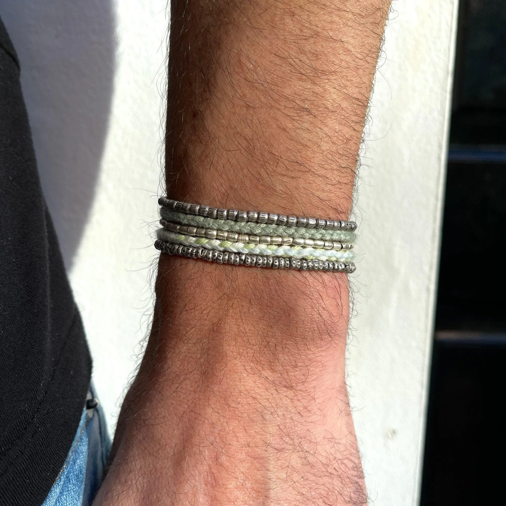 4mm Braided "Sumba" Silver Bracelet