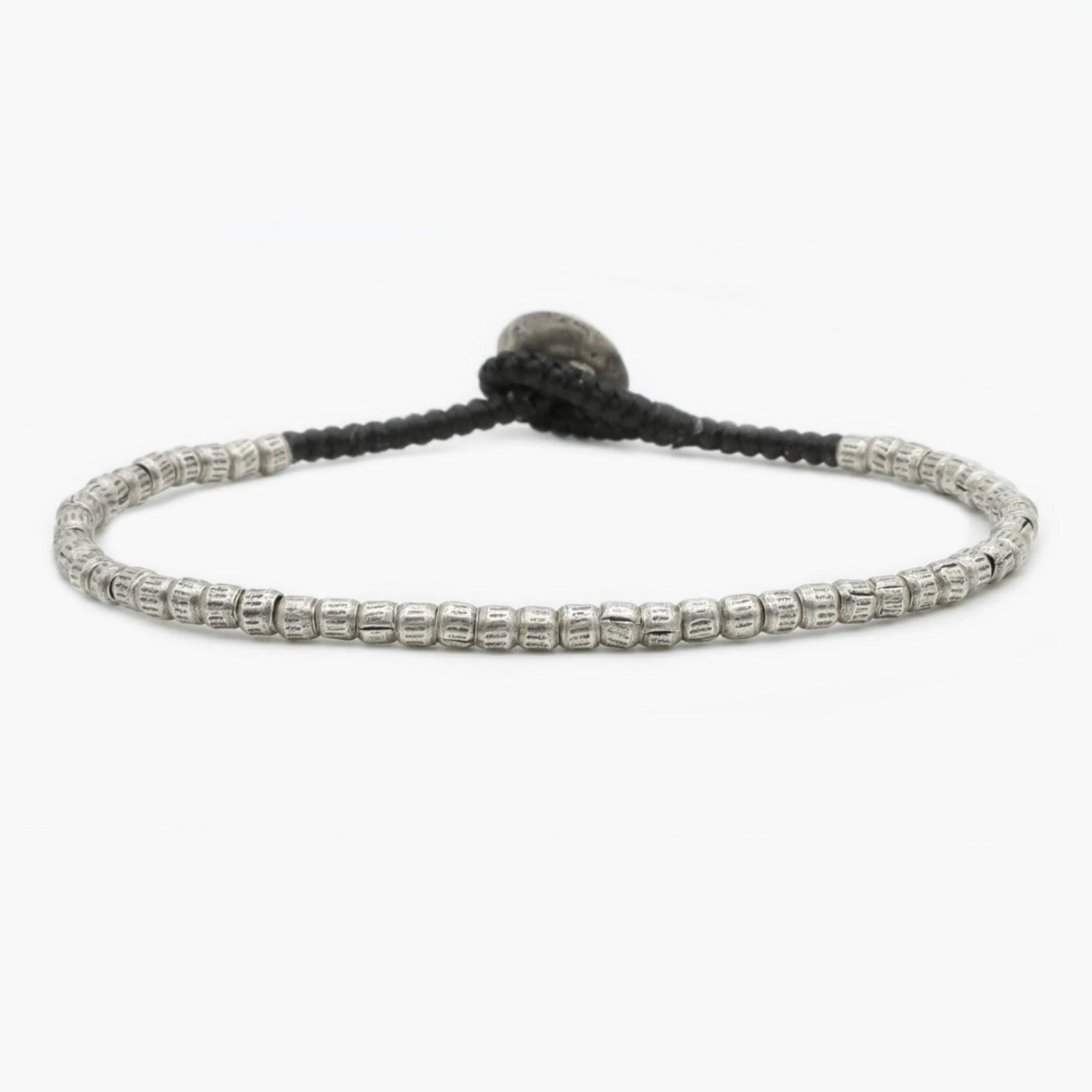 4mm Braided "Sumba" Silver Bracelet