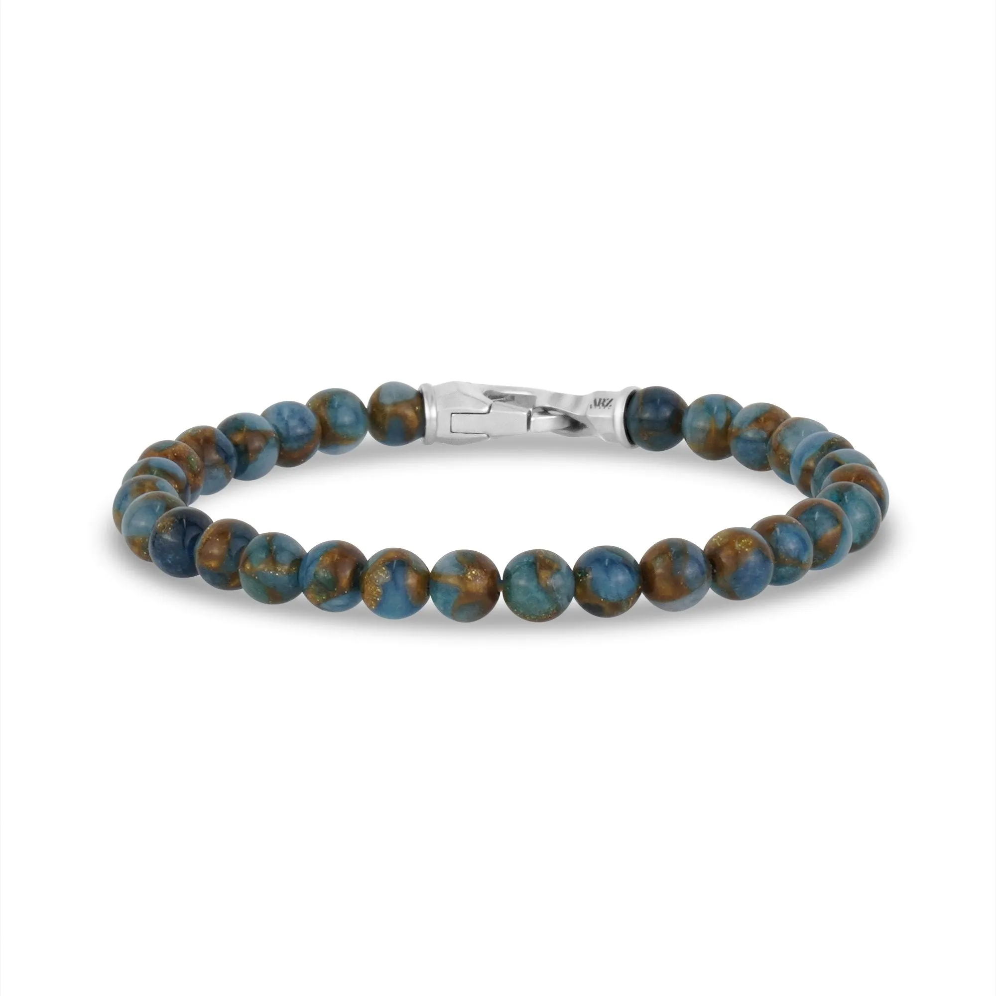 6mm Matte Clasp Bead Bracelet