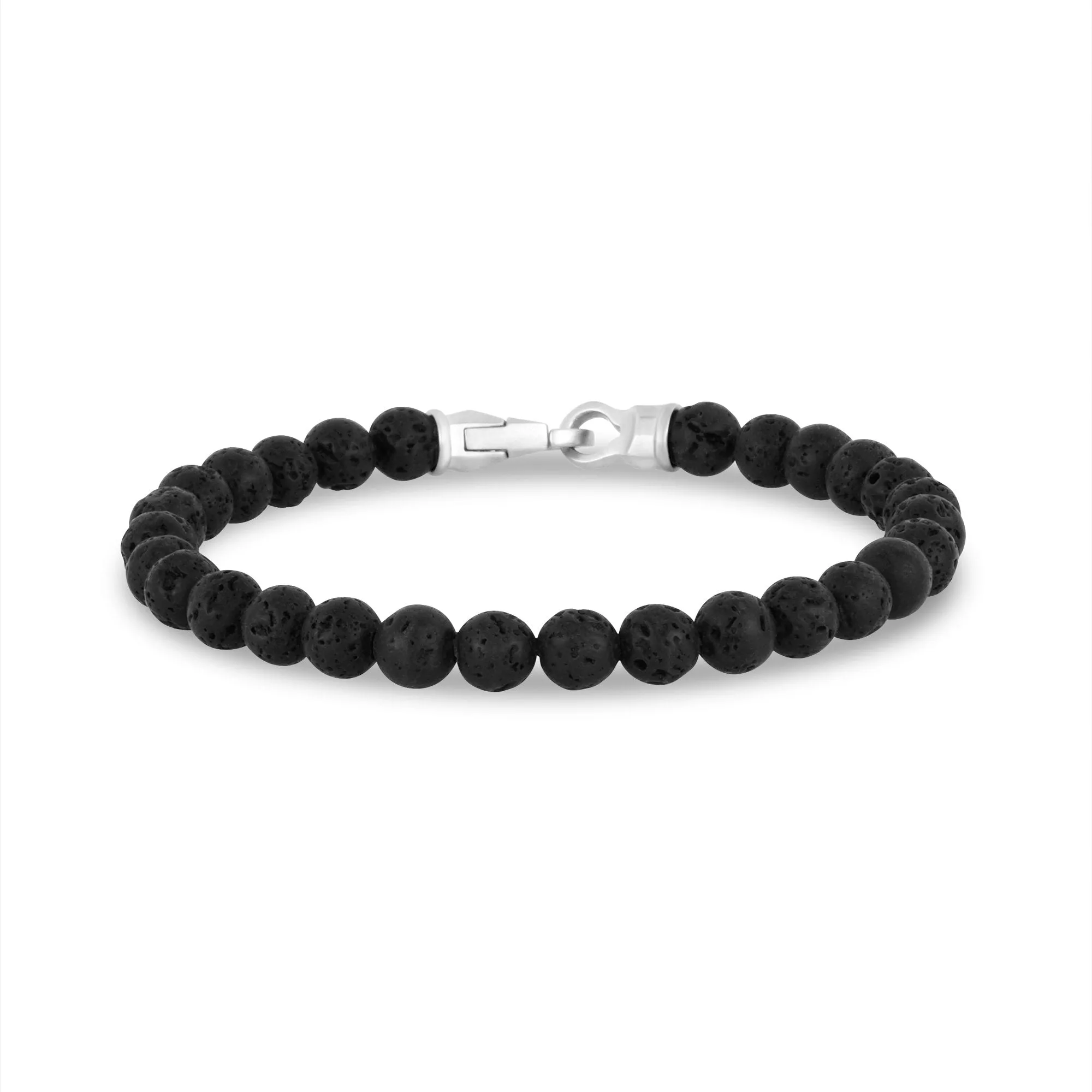 6mm Matte Clasp Bead Bracelet