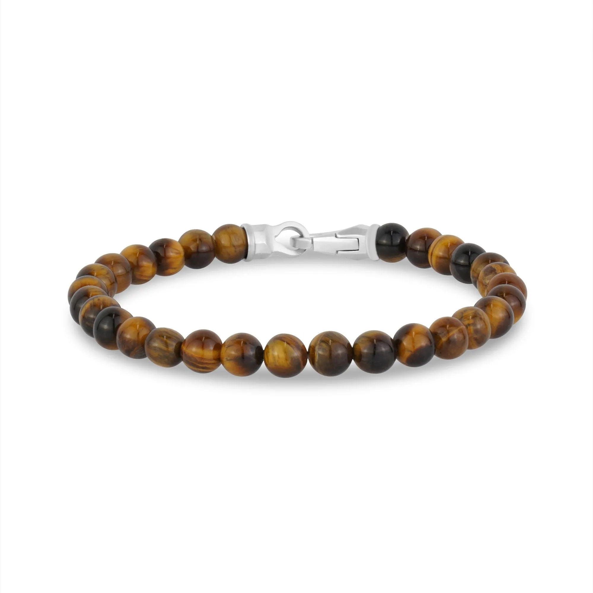 6mm Matte Clasp Bead Bracelet