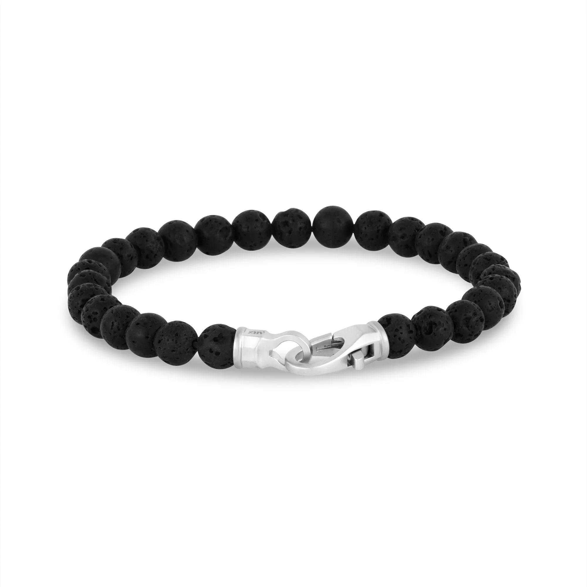6mm Matte Clasp Bead Bracelet