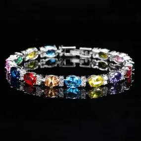925 Sterling Silver Bangle Charm Bracelet