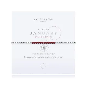 A Little Birthstone January Garnet Bracelet