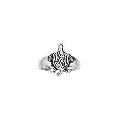 Aboriginal Turtle Silver Toe Ring TR3724