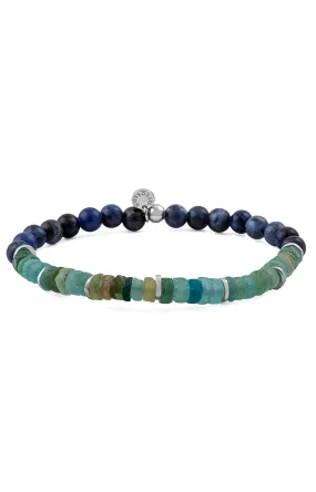 ABYSS SILVER BRACELET - BLUE