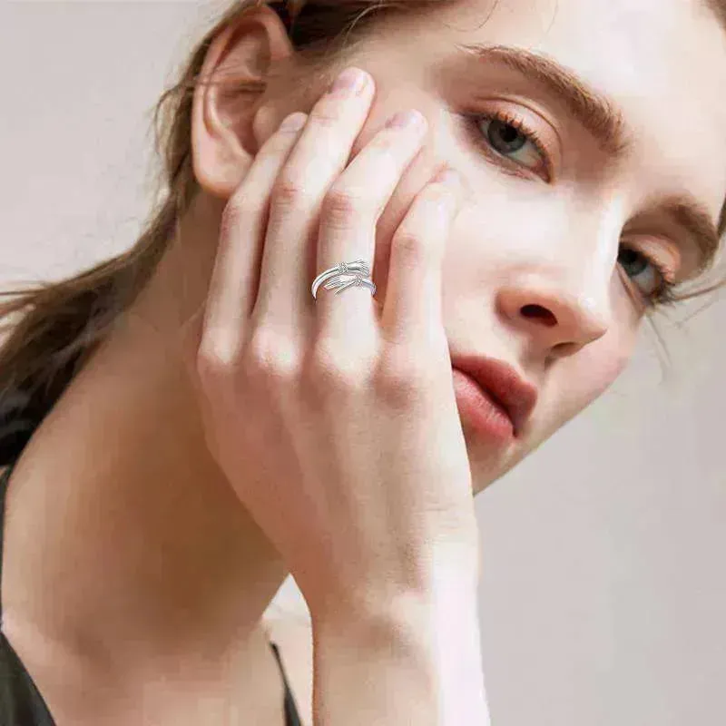 Adjustable Inspire Hand Open Ring