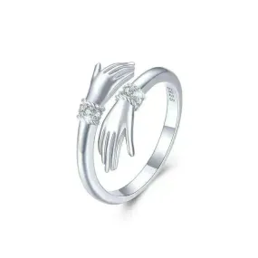 Adjustable Inspire Hand Open Ring