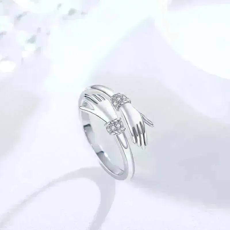 Adjustable Inspire Hand Open Ring