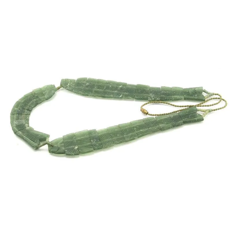 Afghan Jade/Bowenite Fish Abundance Necklace