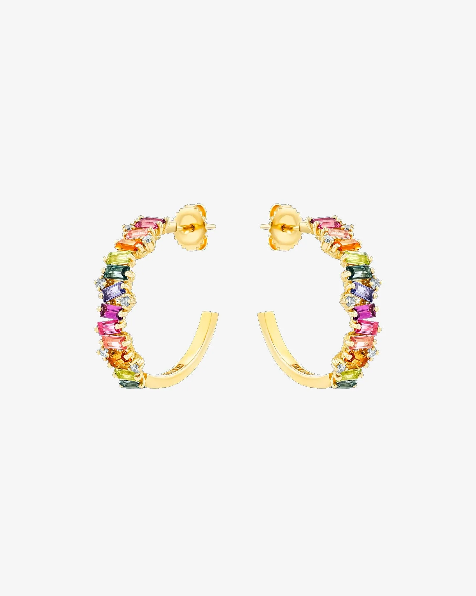 Amalfi Burst Rainbow Midi Hoops