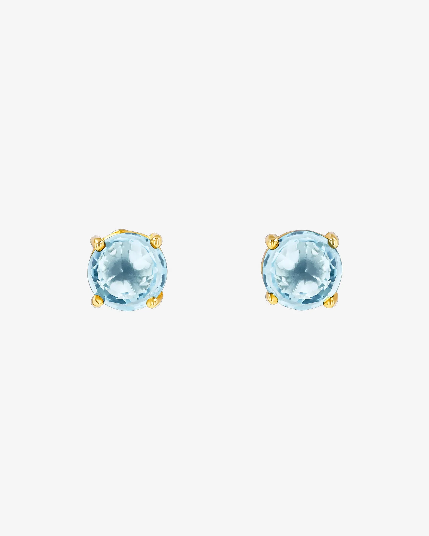 Amalfi Round Blue Topaz Studs