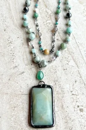 Amazonite Beaded Necklace