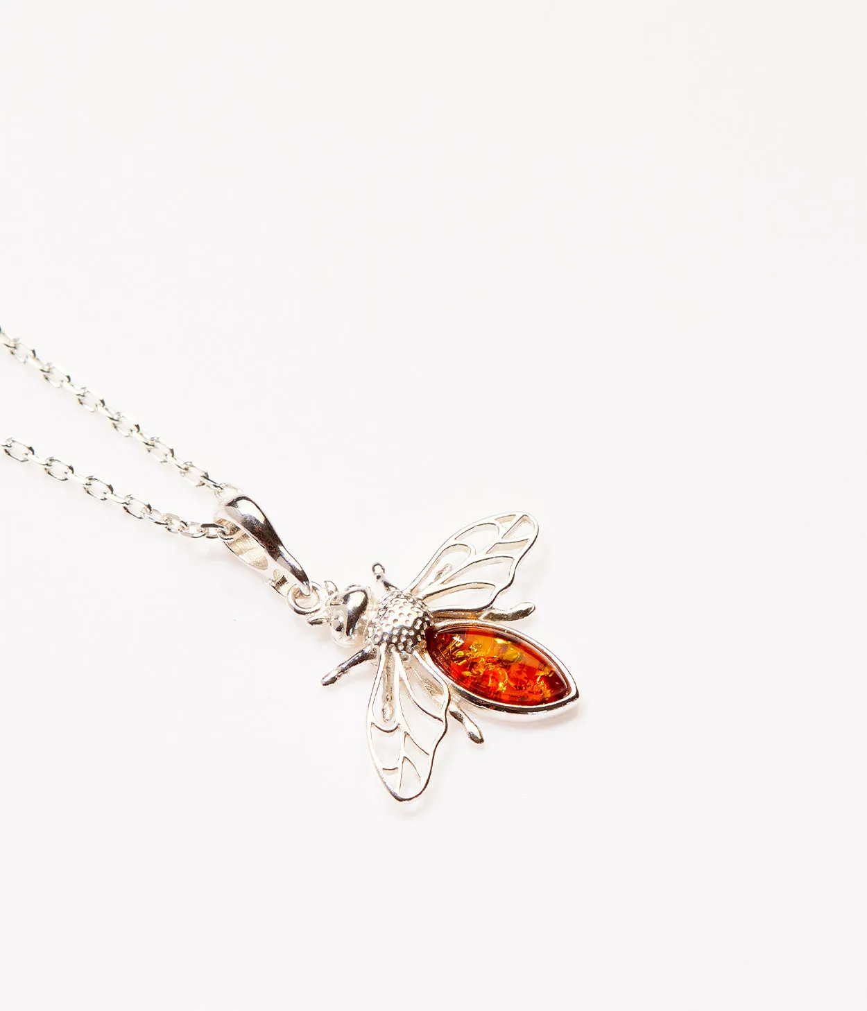 Amber Bee Necklace
