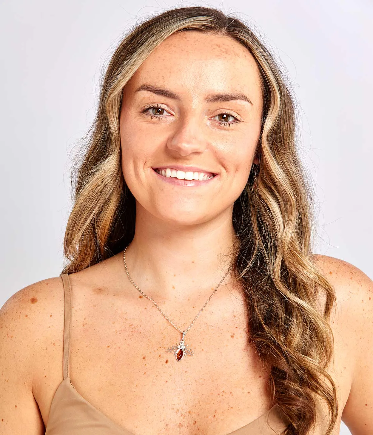 Amber Bee Necklace
