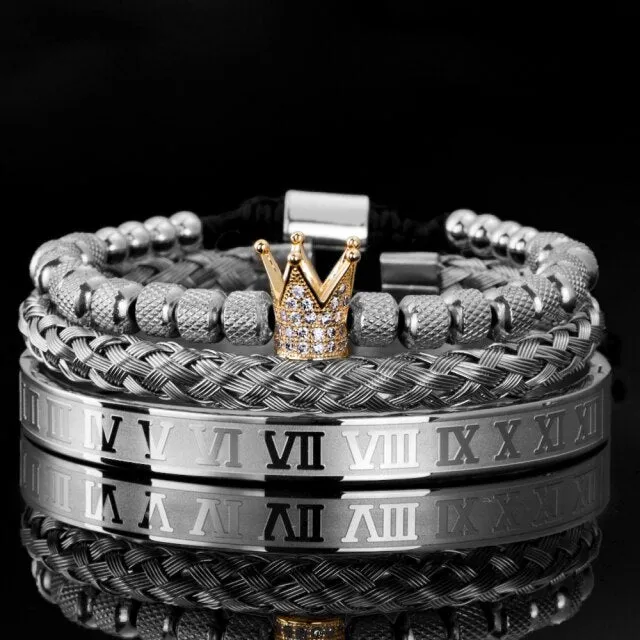 Antonios Royal Stainless Steel Bracelet Men