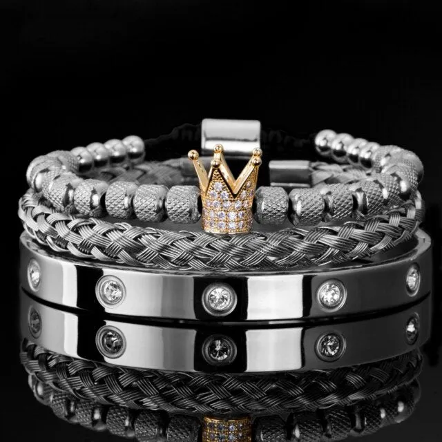 Antonios Royal Stainless Steel Bracelet Men