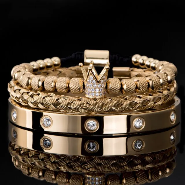 Antonios Royal Stainless Steel Bracelet Men