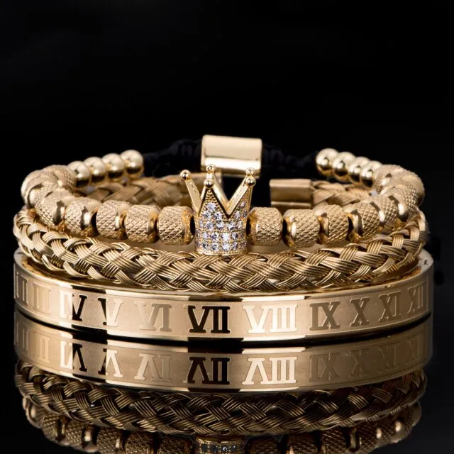 Antonios Royal Stainless Steel Bracelet Men