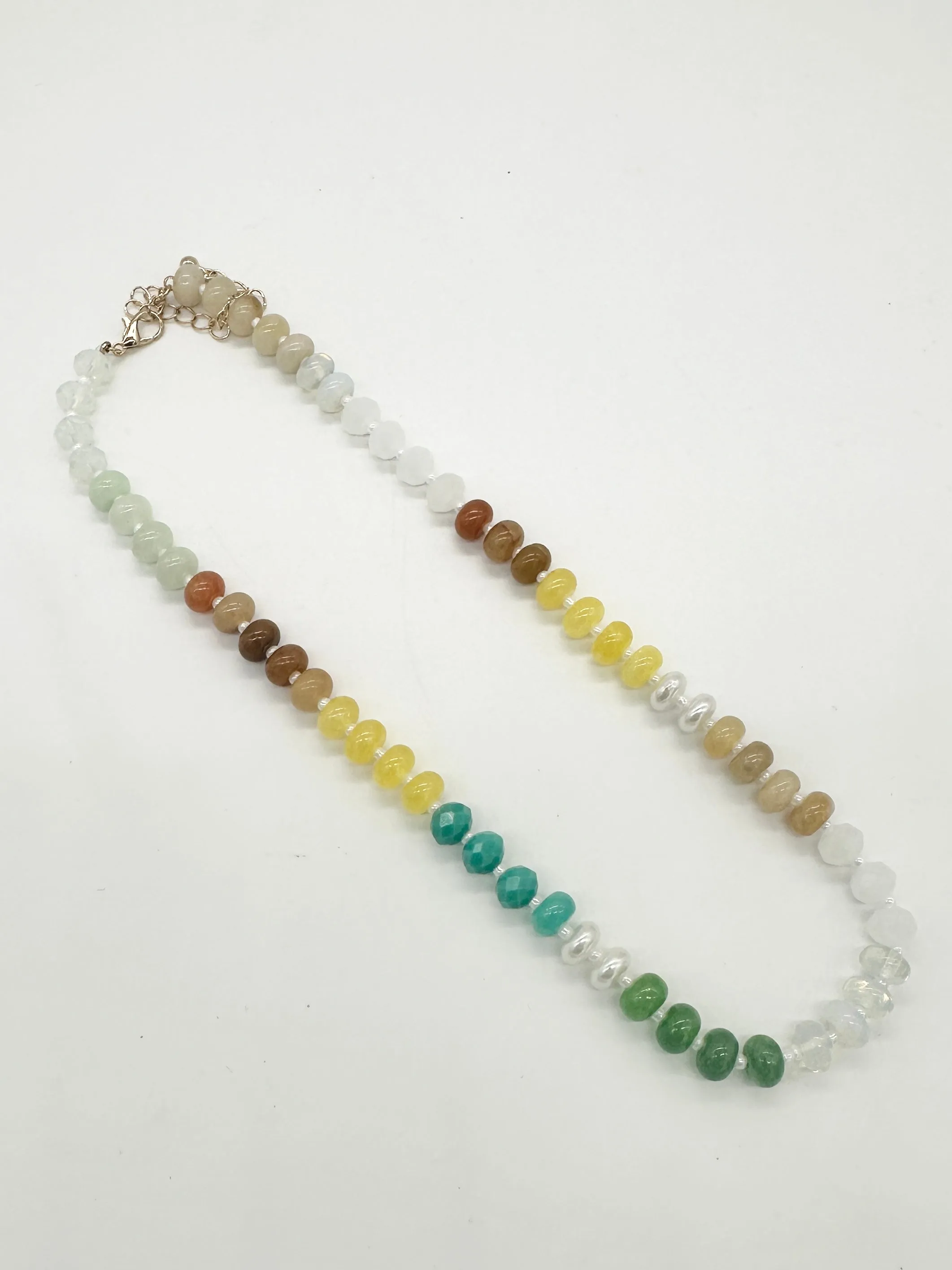 Ashtyn Multi Beaded Stone Necklace