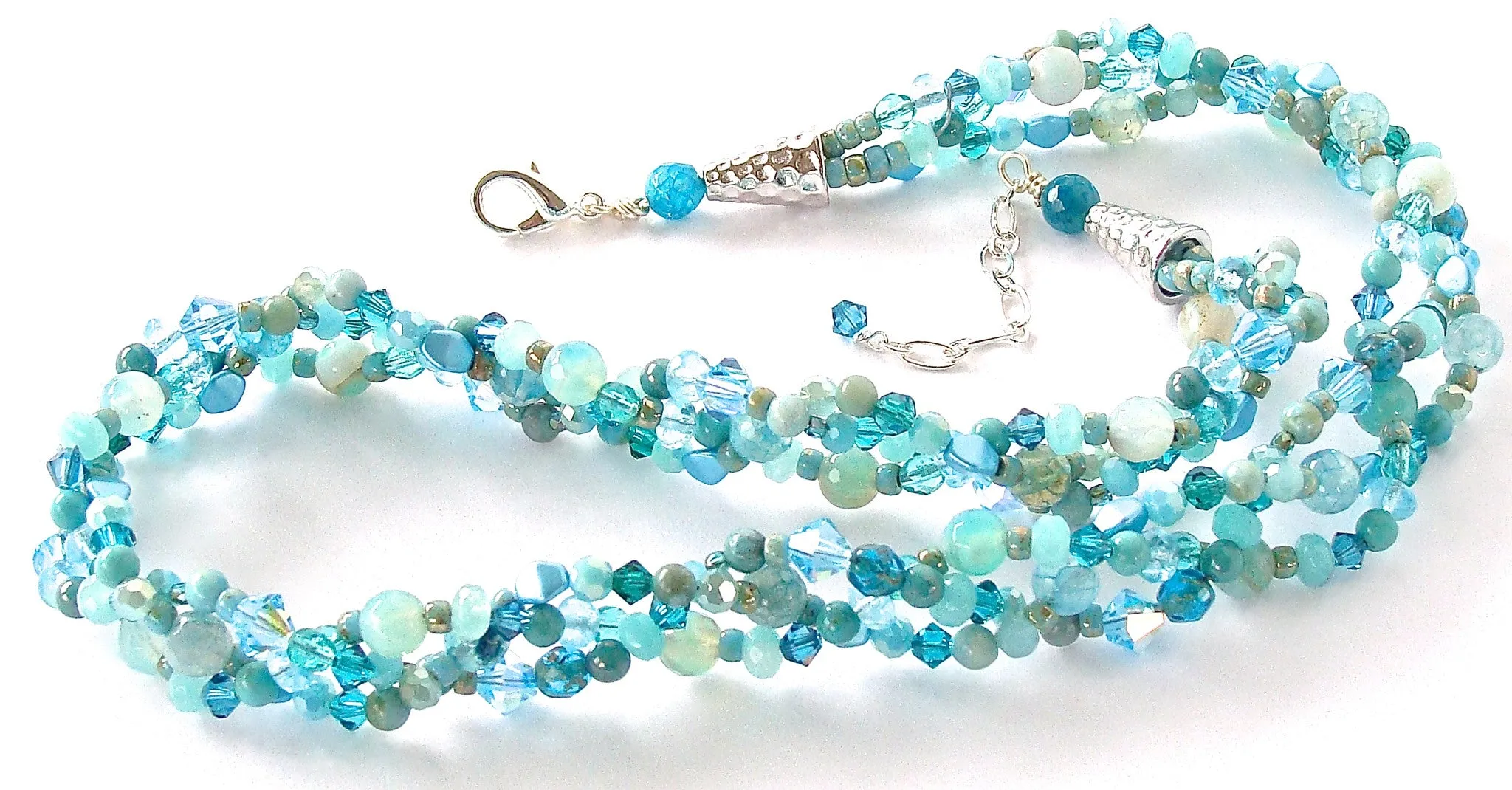Atlantis Matrix: Aqua Statement Necklace