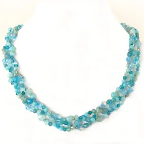 Atlantis Matrix: Aqua Statement Necklace