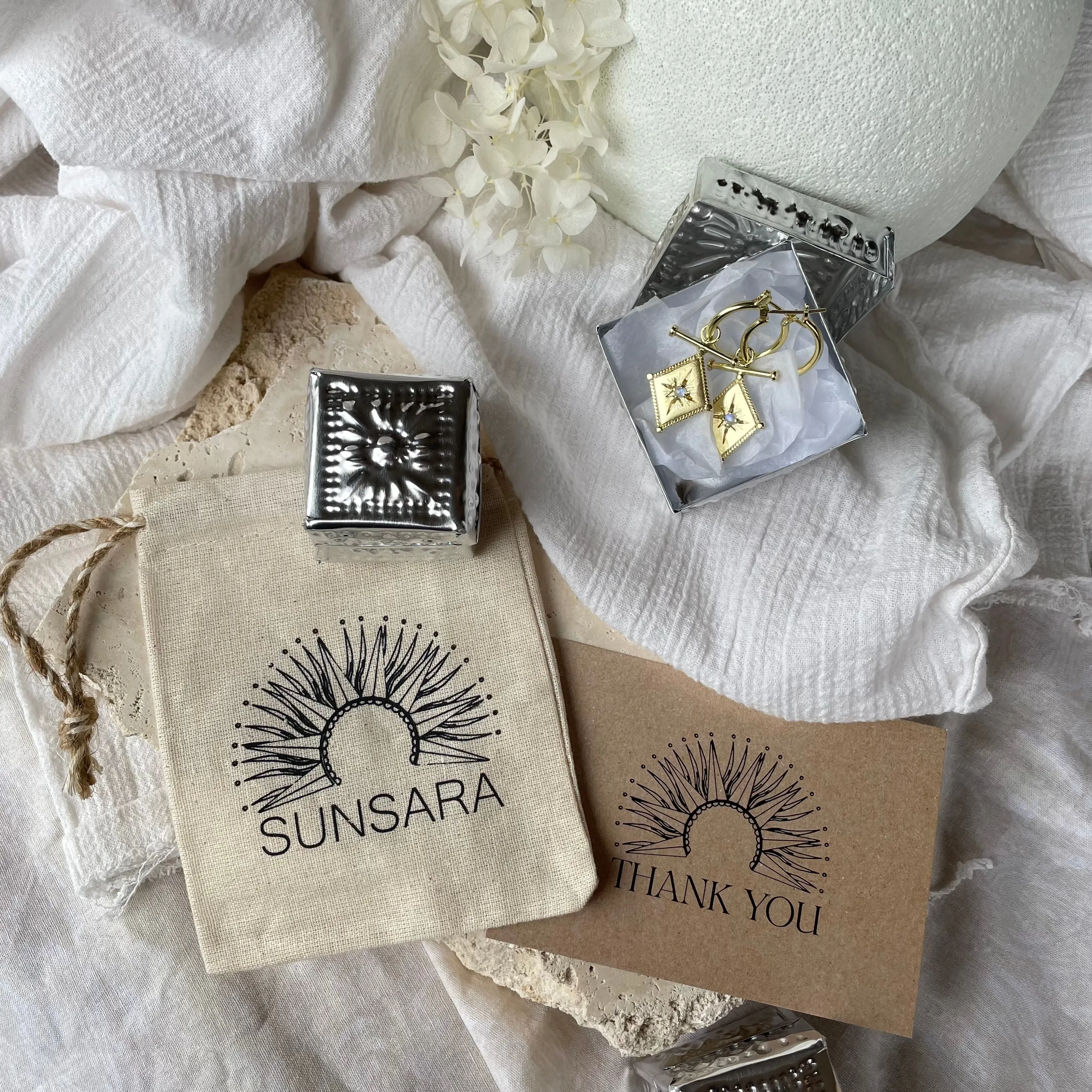 Aurora Sun Sterling Silver Rainbow Moonstone Earrings