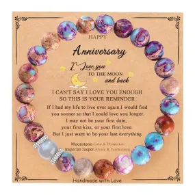BABORI Gifts for Mother in Law Women Birthday Gifts Valentine's Day Anniversary Mother's Day Christmas Jewelry Cute Meaningful Gift Idea for Her Presents Moonstone Bracelet