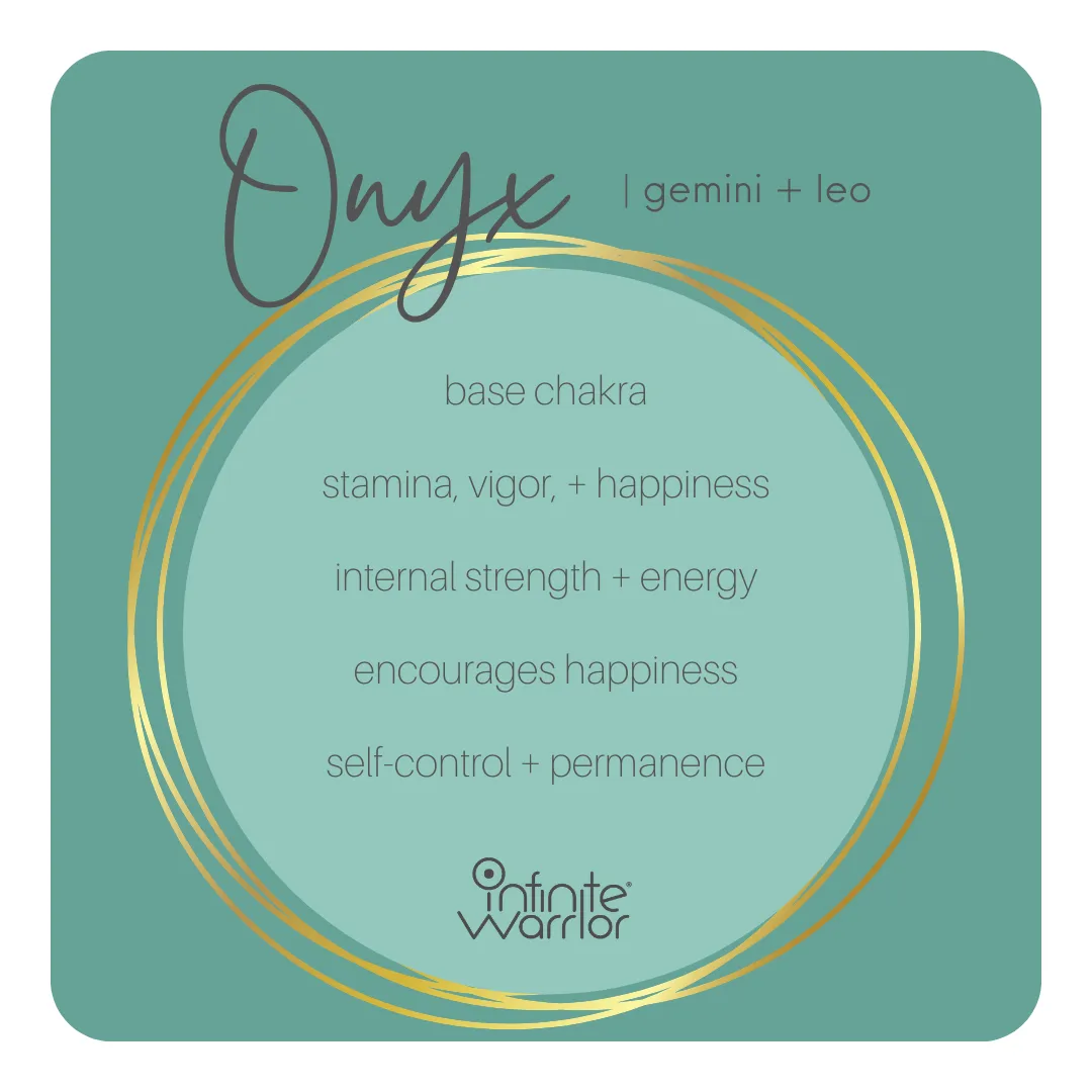 Back Onyx Crystal Bracelet | Always Connected
