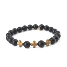 Back Onyx Crystal Bracelet | Always Connected