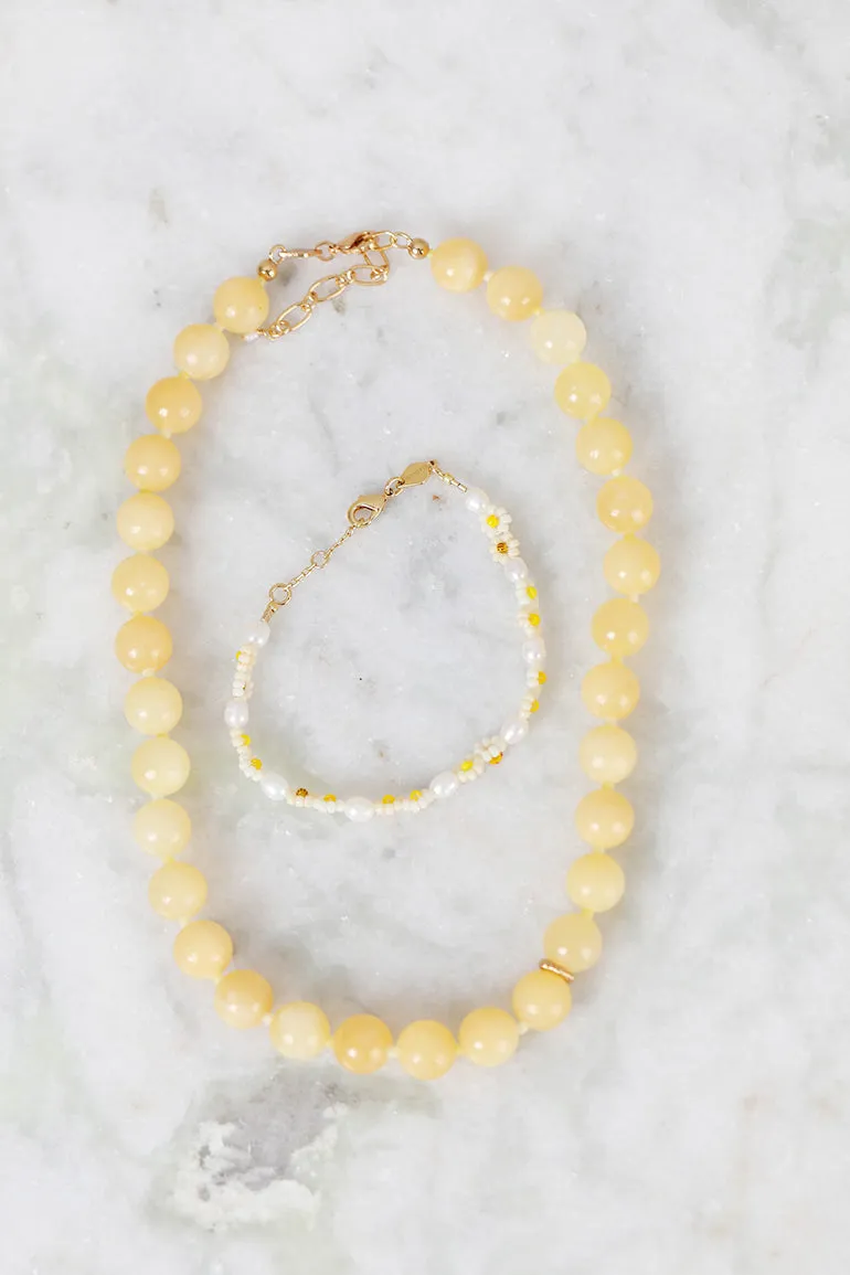 Ball Necklace Lemonade