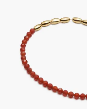 Barley Red Agate Bracelet